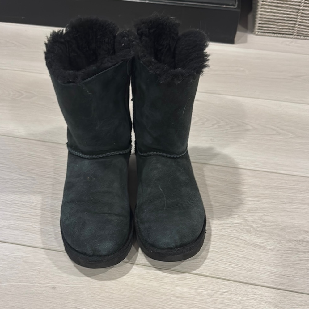 Ugg Black Fur-Lined Boots
